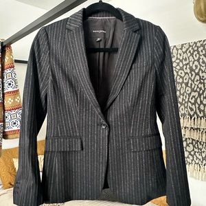 Banana Republic black pinstripe blazer
